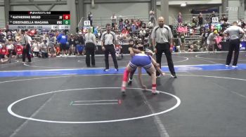 120 lbs Cons. Round 1 - Cristabella Magana, Wakeeney Wrestling Club vs Katherine Mead, Jr Wildcats