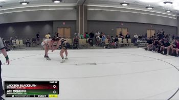 193 lbs Round 3 (8 Team) - Ace Monihen, Kansas Rattlers vs Jackson Blackburn, Oklahoma Elite