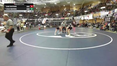 190 lbs Quarterfinal - Sam Watkins, Hoxie Hs vs Cole Mathes, Humbolt Hs