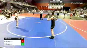 88 lbs Semifinal - Branden Strong, RawTown Elite vs Matthew Salazar, SLV Elite