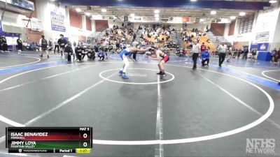 132 lbs Quarterfinal - Jimmy Loya, Fountain Valley vs Isaac Benavidez, Marshall