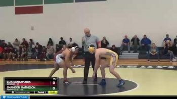 152 lbs Semis And Backside - Shandon Matheson, Moapa Valley vs Luis Santamaria, Bonanza