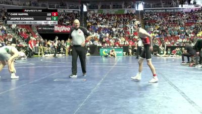 1A-126 lbs Cons. Round 3 - Jasper Sonberg, Osage vs Cade Happel, Lisbon