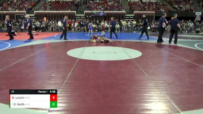 77 lbs Champ. Round 1 - Dallas Keith, Havre Wrestling Club vs Noah Lynch, North Montana Wrestling Club