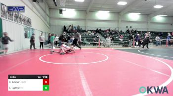 84 lbs Final - Kameryn Allison, Pocola Youth Wrestling vs Toren Gates, Sallisaw Takedown Club