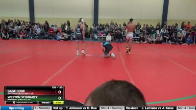 120 lbs Quarterfinal - Weston Schwartz, Immortal Athletics WC vs Gage Cook, Hastings Wrestling Club