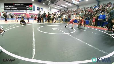 67 lbs Round Of 16 - Liam Garrett, Collinsville Cardinal Youth Wrestling vs Callan Carson, Salina Wrestling Club