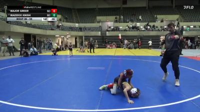 55 lbs Semifinal - Major Greer, Siouxland Wrestling Academy vs Maddox Knish, WEM/JWP