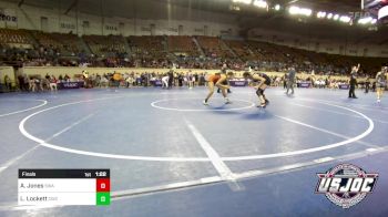 130 lbs Final - Alexus Jones, Shelton Wrestling Academy vs Loyalty Lockett, Cowboy Wrestling Club