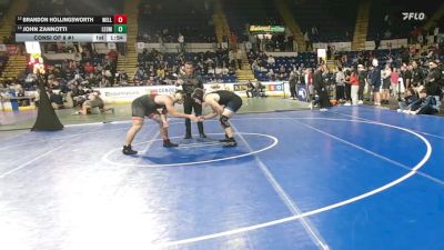 215 lbs Consi Of 8 #1 - Brandon Hollingsworth, Wellesley vs John Zannotti, Leominster