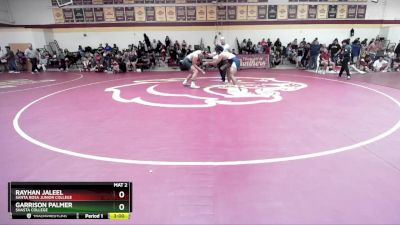 197 lbs Champ. Round 1 - Rayhan Jaleel, Santa Rosa Junior College vs Garrison Palmer, Shasta College