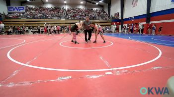 160 lbs 3rd Place - Kenzie Church, Skiatook Youth Wrestling vs Astri Cabrera, Warner Eagles Youth Wrestling