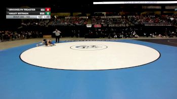 105 lbs 1st Place Match - Hailey Estrada, Wichita-Kapaun Mt. Carmel HS vs Brookelyn Treaster, Newton HS