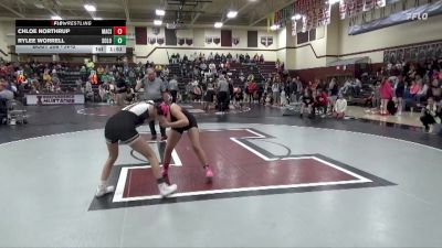 JV-5 lbs 1st Place Match - Rylee Worrell, Solon vs Chloe Northrup, Mason City