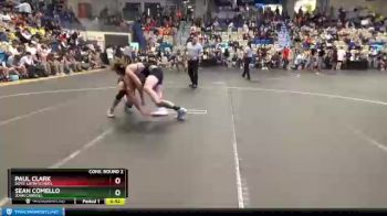 160 lbs Cons. Round 2 - Paul Clark, Boys` Latin School vs Sean Comello, John Carroll