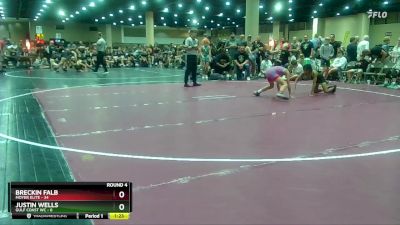 80 lbs Round 4 (8 Team) - Breckin Falb, Moyer Elite vs Justin Wells, Gulf Coast WC