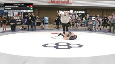63 lbs Cons. Semis - Weston Nicklos, Highland Mat Club vs Eli Gida