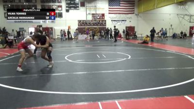 125 lbs Quarterfinal - Vilma Torres, Santa Ana vs Arcelia Hernandez, TOPANGA/BTSLA