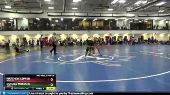 197 lbs 3rd Place Match - Donald Moses III, Adrian vs Matthew Lepper, Wabash