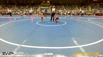 46 lbs Consi Of 16 #2 - Brodie Fewin, South Central Punisher Wrestling Club vs Cash Scott, Cowboy Wrestling Club