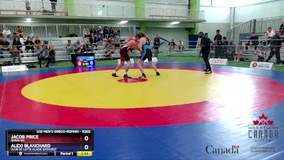 92kg Champ. Round 1 - Jacob Price, Rhino WC vs Alexi Blanchard, Club De Lutte Acadie Bathurst