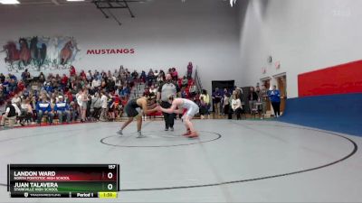 157 lbs Semifinal - Landon Ward, North Pontotoc High School vs Juan Talavera, Starkville High School