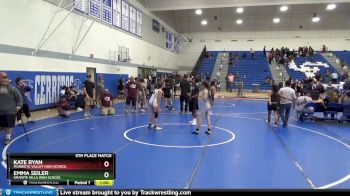 101 lbs 5th Place Match - Emma Seiler, Granite Hills High School vs Kate Ryan, Murrieta Valley High School