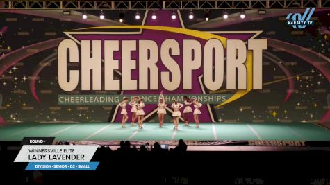 Winnersville Elite - Lady Lavender [2023 L2 Senior - D2 - Small] 2023 CHEERSPORT National All Star Cheerleading Championship