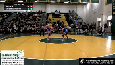Girls-120 lbs 3rd Place Match - Violet Henderson, Clarke`s Dream Team vs Nico Roa, Kierra`s Pain Masters