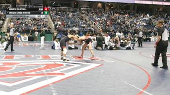 4A 138 lbs Quarterfinal - James Paschal, John M. Morehead High School vs Jacob Cruz-Reyes, Pisgah High School