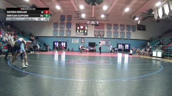 132 lbs Round 2 (8 Team) - Breylen Clifford, Union County A vs Hayden Drexler, Oldham County