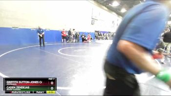 150 lbs Cons. Round 1 - Caden Zendejas, Bishop Alemany vs Griffith Sutton-Jones Caudel, Centennial