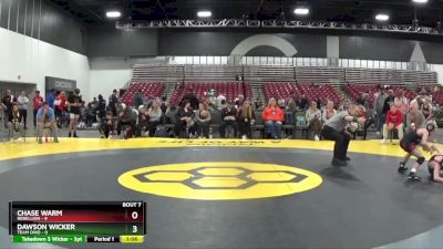 70 lbs Semis & 1st Wrestleback (8 Team) - Chase Warm, Rebellion vs Dawson Wicker, Team Ohio