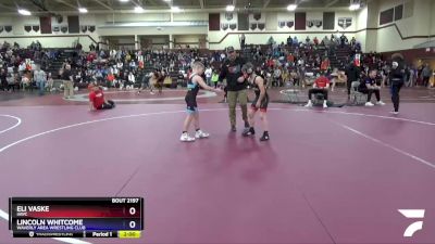 12U-5 lbs Round 2 - Eli Vaske, IAWC vs Lincoln Whitcome, Waverly Area Wrestling Club