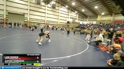 102 lbs Finals (2 Team) - Kapono Starwood, Gold Rush Wrestling vs Lane Monroe, South Central Utah