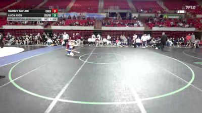 138 lbs Round 3 - 2nd Wrestleback And Semi-finals(16 Team) - Luca Rios, Conroe Woodlands College Park vs Sammy Taylor, Katy Cinco Ranch