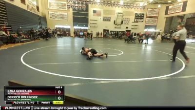120 lbs Champ. Round 1 - Ezra Gonzales, West Valley (Yakima) vs Derrick Bollinger, West Valley (Spokane)