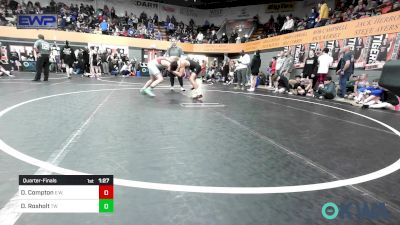 120 lbs Quarterfinal - Darrell Compton, Elgin Wrestling vs Drake Rosholt, Tuttle Wrestling