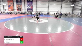 132 lbs Consi Of 32 #1 - BENNET ARCENEAU, MN vs Jordan Hittle, GA