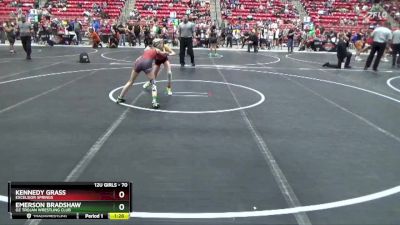 70 lbs Round 4 - Kennedy Grass, EXCELSIOR SPRINGS vs Emerson Bradshaw, Oz Trojan Wrestling Club