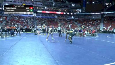 3A-190 lbs Champ. Round 2 - Andy Franke, Muscatine vs Lafoy Hall, Southeast Polk