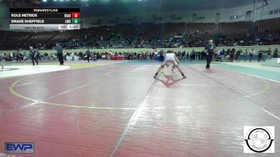 118 lbs 3rd Place - Kole Hetrick, Blackwell vs Drake Sheffield, Lincoln Christian