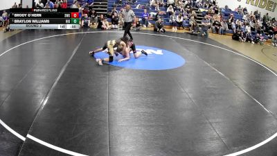 86-91 lbs Round 2 - Braylon Williams, Highlands vs Brody O`Hern, Spartan Wrestling Club