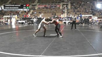 1A-4A 190 1st Place Match - Christopher Weaver, Alabama School For The Blind vs Aiden Richardson, Dora