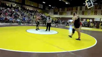 285 lbs Champ. Round 1 - Luke Meyer, Capistrano Valley H S vs Thomas Lund, Costa Mesa