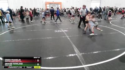 55 lbs Cons. Round 1 - Owen Franklin, Grizzlies Wrestling Club vs Denver Rowland, Team Tiger