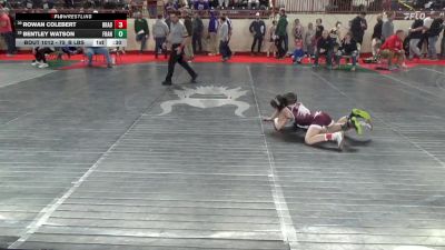 75_B lbs Round Of 64 - Rowan Colebert, Bradford vs Bentley Watson, Franklin