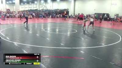 115 lbs Semis & Wb (16 Team) - Memphis Moses, RPA/Head Hunters vs Ava Shook, Team Montana Silver