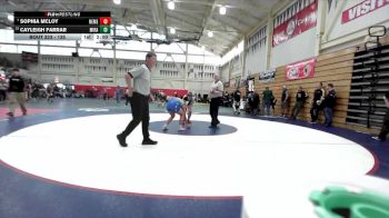 135 lbs Champ. Round 3 - Cayleigh Farrar, Miramonte vs Sophia McLoy, Newark Memorial