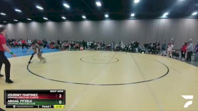 74-77 lbs Round 1 - Journey Martinez, Warhawk Wrestling Academy vs Abigail Pitzele, Grapevine Wrestling Club